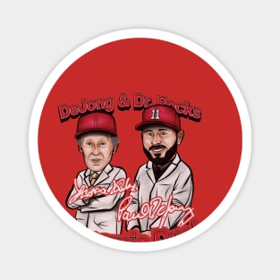 Paul DeJong & Dr. Rocks St. Louis Cartoon Magnet